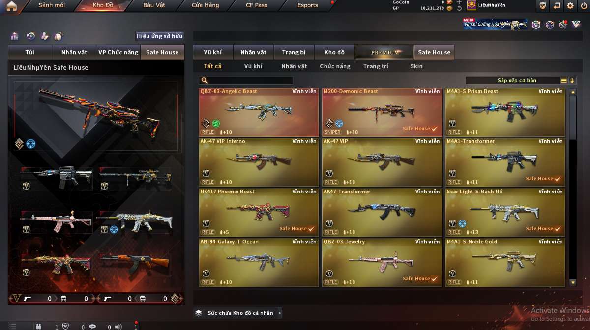 shop acc cf uy tin gia re